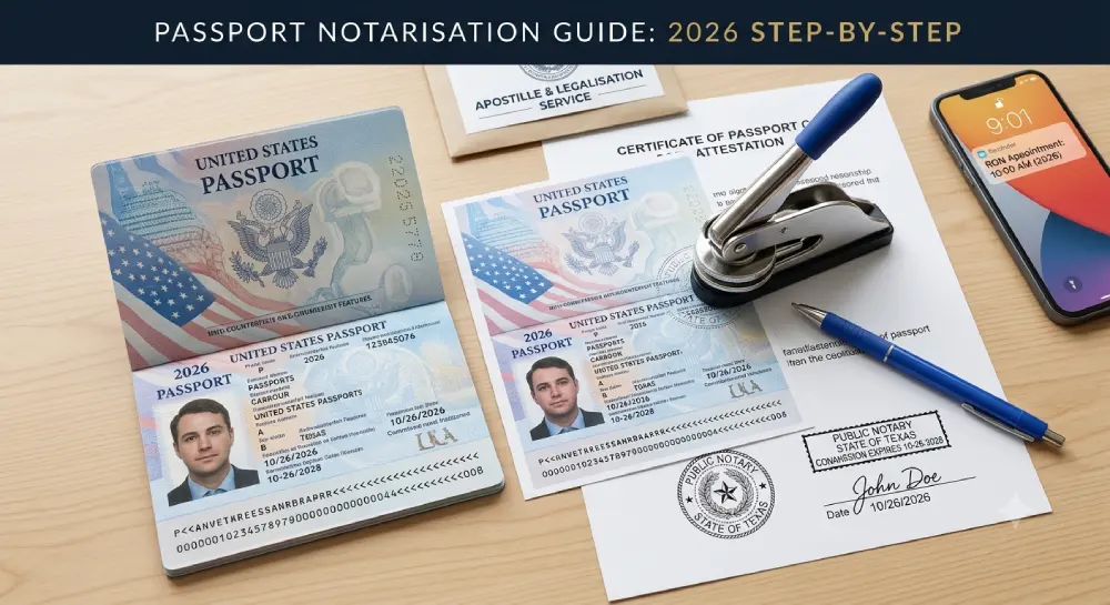 notarizing a passport